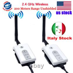 2.4Ghz Wireless Transmitter + Receiver For Reverse Camera Monitor Truck Bus Car