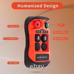 2 Button Channel Industrial Wireless Overhead Crane Remote Control Kit 12V 24