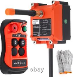 2 Button Channel Industrial Wireless Overhead Crane Remote Control Kit 12V 24V R