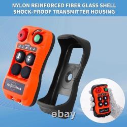 2 Button Channel Industrial Wireless Overhead Crane Remote Control Kit 12V 24V R