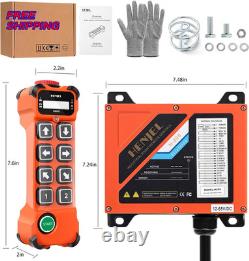 2 Dual Speed 8 Channel Industrial Wireless Crane Remote Control for Overhead NEW