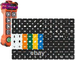 2 Dual Speed 8 Channel Industrial Wireless Crane Remote Control for Overhead NEW