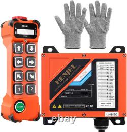 2 Dual Speed 8 Channel Industrial Wireless Crane Remote Control for Overhead NEW