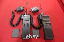 2 Military Surplus Prc 127 Receiver Transmitter Walkie Talkie Microphone Radio