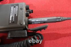 2 Military Surplus Prc 127 Receiver Transmitter Walkie Talkie Microphone Radio