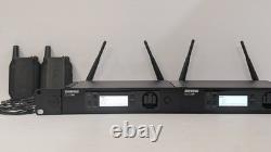 2 -SHURE/2-GLXD4R-Z2/ 2-GLXD1-Z2 / WL93 Lav Mic Bodypack Transmitters& Receivers