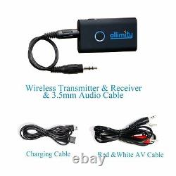 2 in 1 Wireless Stereo Bluetooth Transmitter and Receiver Audio/TV/DVD Adpater