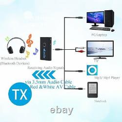 2 in 1 Wireless Stereo Bluetooth Transmitter and Receiver Audio/TV/DVD Adpater