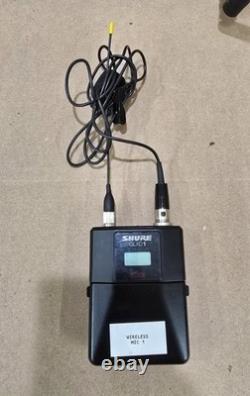 2 pcs Shure QLXD4 G50 Wireless Receivers, 2 pcs QLXD1 Bodypack Transmitter