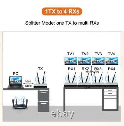 200M Wireless HDMI Extender 1 Transmitter To Multi Receiver Laptop PC TV Monitor