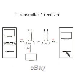 200M Wireless WiFi HDMI Transmitter Receiver 2.4GHz/5GHz Local Loop-out With IR