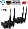 200m Wireless Wifi Hdmi Transmitter Receiver Tv Loop-out Hdmi Extender Extension