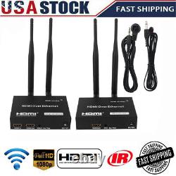 200m 1080P Wireless HDMI Extender Transmitter Audio Video TV Receiver IR Remote