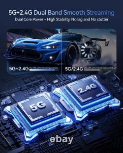 2025 Upgraded Wireless HDMI Transmitter and Receiver 328FT/100M, LED Silver