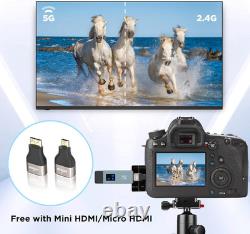 2025 Upgraded Wireless HDMI Transmitter and Receiver, LED Display, 4K Decode 108