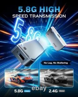 2027 Type-C Wireless HDMI Transmitter & Receiver, 4K HD Streaming, Plug & Play