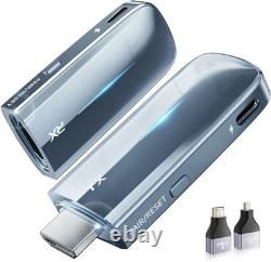 2027 Upgrade Wireless HDMI Transmitter and Receiver 400FT/120M, LDS Antenna Low