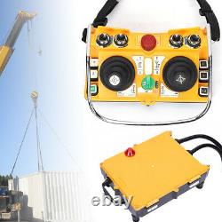 24V Transmitter Receiver Industria Remote Control Wireless Joystick Crane USA