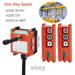 2Key Wireless Radio Lift Hoist Crane Remote Control Transmitter& Receiver F21-2S