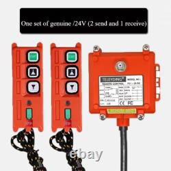 2Key Wireless Radio Lift Hoist Crane Remote Control Transmitter&Receiver F21-2S