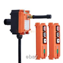 2Key Wireless Radio Lift Hoist Crane Remote Control Transmitter& Receiver F21-2S