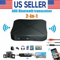 2in1 Bluetooth Transmitter Receiver Wireless Adapter TV Home Stereo Audio LOT