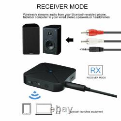 2in1Bluetooth Transmitter Receiver Wireless Adapter TV Home Stereo A2DPAudio LOT