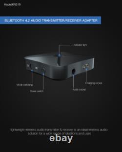 2in1Bluetooth Transmitter Receiver Wireless Adapter TV Home Stereo A2DPAudio LOT