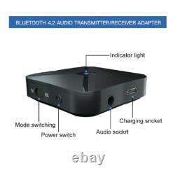 2in1Bluetooth Transmitter Receiver Wireless Adapter TV Home Stereo A2DPAudio LOT