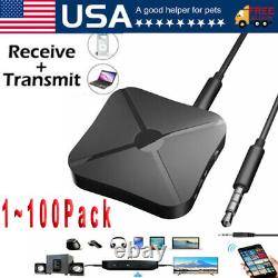 2in1Bluetooth Transmitter Receiver Wireless Adapter TV Home Stereo A2DPAudio Lot