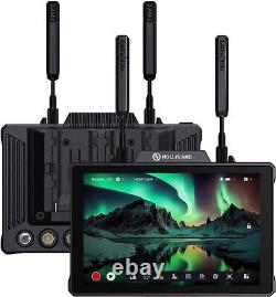 2pc Hollyland Pyro 7 Wireless Video Transmitter& Receiver& 7in Cam Field Monitor