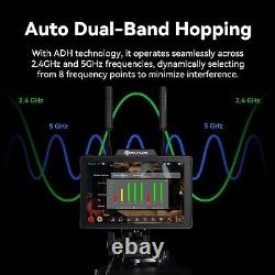 2pc Hollyland Pyro 7 Wireless Video Transmitter& Receiver& 7in Cam Field Monitor