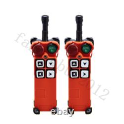 2pcs Transmitter+Receiver Radio Industrial Wireless Remote Control Crane F21-4S