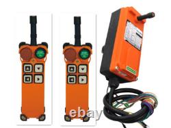 2pcs Transmitter+Receiver Radio Industrial Wireless Remote Control Crane F21-4S