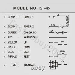 2pcs Transmitter+Receiver Radio Industrial Wireless Remote Control Crane F21-4S