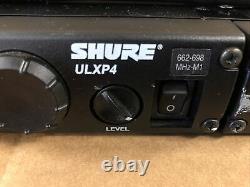 2x Shure ULXP4 ULX1-M1 Wireless Microphone Receiver/Transmitter 662-698MHz