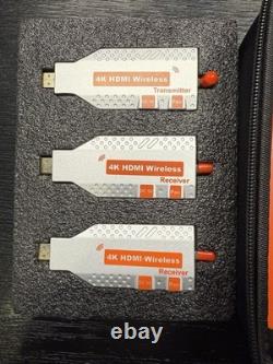 (3) Wireless HDMI Transmitter and Receiver Kits HD 4K Streaming Video/Audio/PC