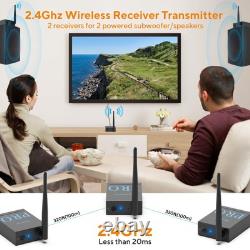 3-in-1 2.4GHz Wireless Audio Transmitter Receiver for Subwoofer Speaker