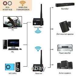 3-in-1 2.4GHz Wireless Audio Transmitter and Receiver for TV, 20ms Ultra Low