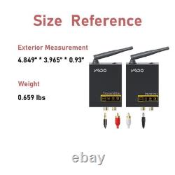 3 in 1 2.4Ghz Wireless Audio Transmitter and Receiver, 2 Receivers for Speaker