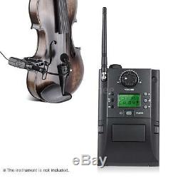32 Channels UHF Wireless Microphone System Receiver Transmitter for Violin D0U6