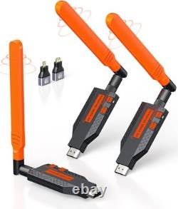 350FT/100M 1920P Wireless HDMI Transmitter and 2X Receiver Audio Video Extender