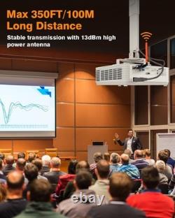 350FT/100M 1920P Wireless HDMI Transmitter and 2X Receiver Audio Video Extender