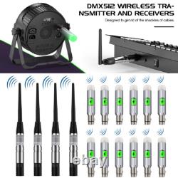 3PCS Wireless Rechargeable Receiver + 1PC Transmitter DMX512 For Stage Lighting