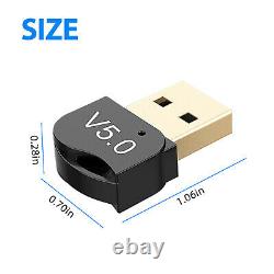 3in1 Bluetooth 5.0 Transmitter Receiver Wireless USB Audio Adapter for TV PC Car