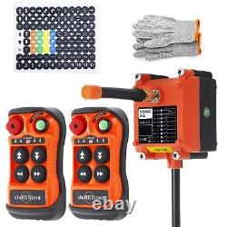 4 Button Wireless Crane Remote Control 12V 24V Radio Dule Transmitters and Re