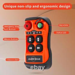 4 Button Wireless Crane Remote Control Kit 12-24V Radio Transmitter and Receiver