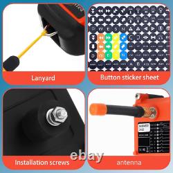 4 Button Wireless Crane Remote Control Kit 12-24V Radio Transmitter and Receiver