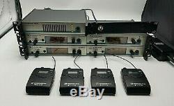 (4) Sennheiser Sr300 Iem Transmitter, (4) Ek300 Receiver, 1 Ac3 Combiner A&b Band