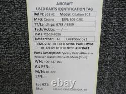 4004437-901 Sperry RT-220 Radio Altimeter Receiver Transmitter with Mods (Core)